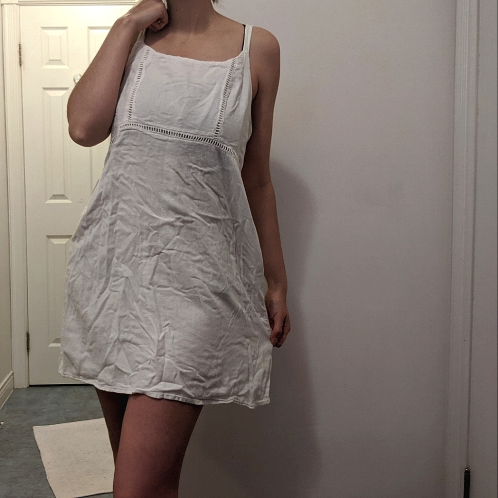 Old Navy White Cotton Summer Dress